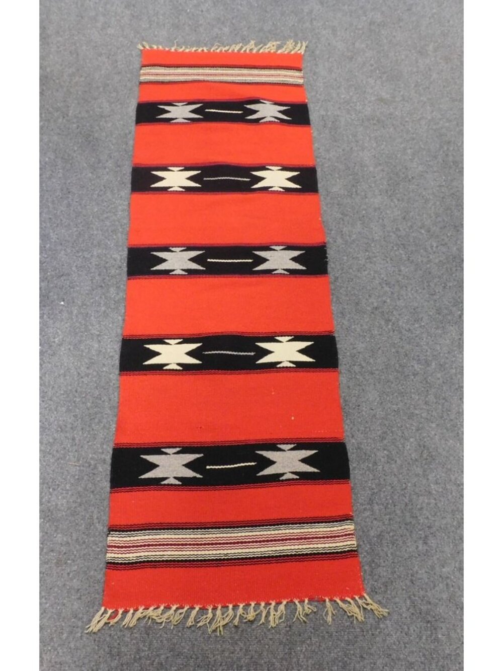 Early Southwest Design Navajo Chief Blanket 60x18 DW375